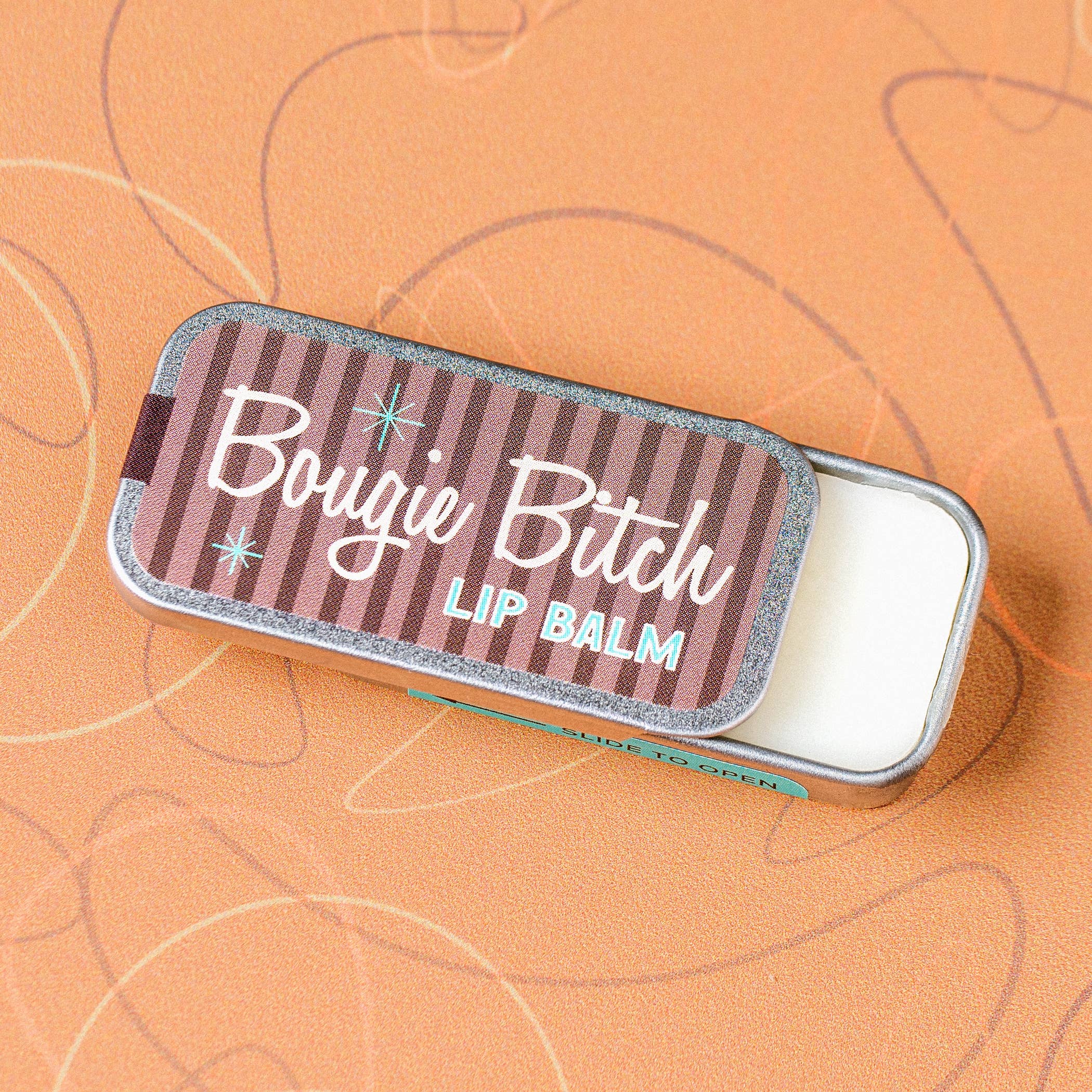 Bougie Bitch Lip Balm | Funny Old School Tin