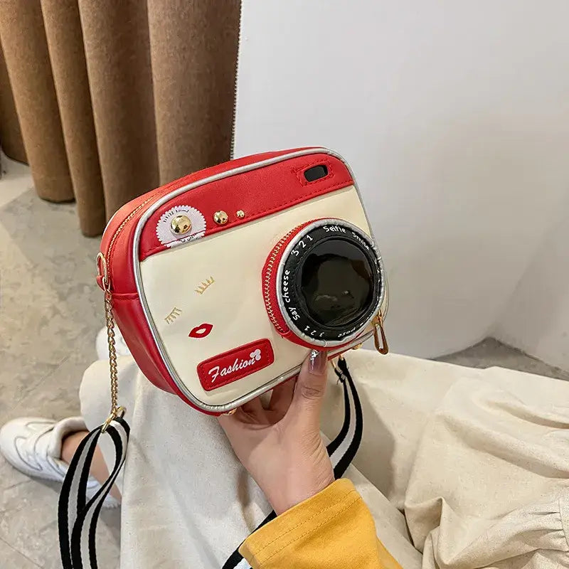 Fun Camera Shaped Handbag Purse