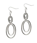 ( Q379 )  METAL CHAIN EARRING