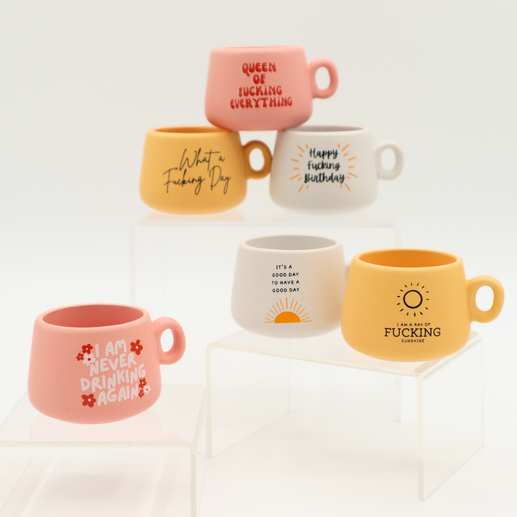 Cappuccino Mug Shot Glass I Am A Ray of Fucking Sunshine