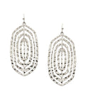 ( C408 )  HAMMERED METAL MOROCCAN PATTERN EARRING