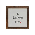 6x6 I Love Us With Heart Small Sign