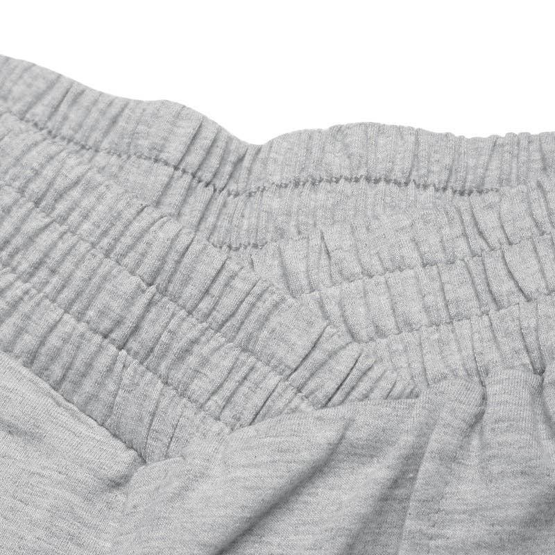 Solid Knit Wide Leg Pants High Waist Athleisure