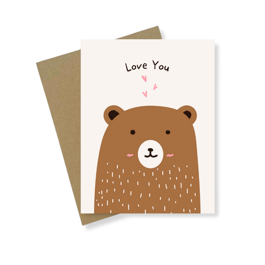 Greeting Card | Love You Brown Bear