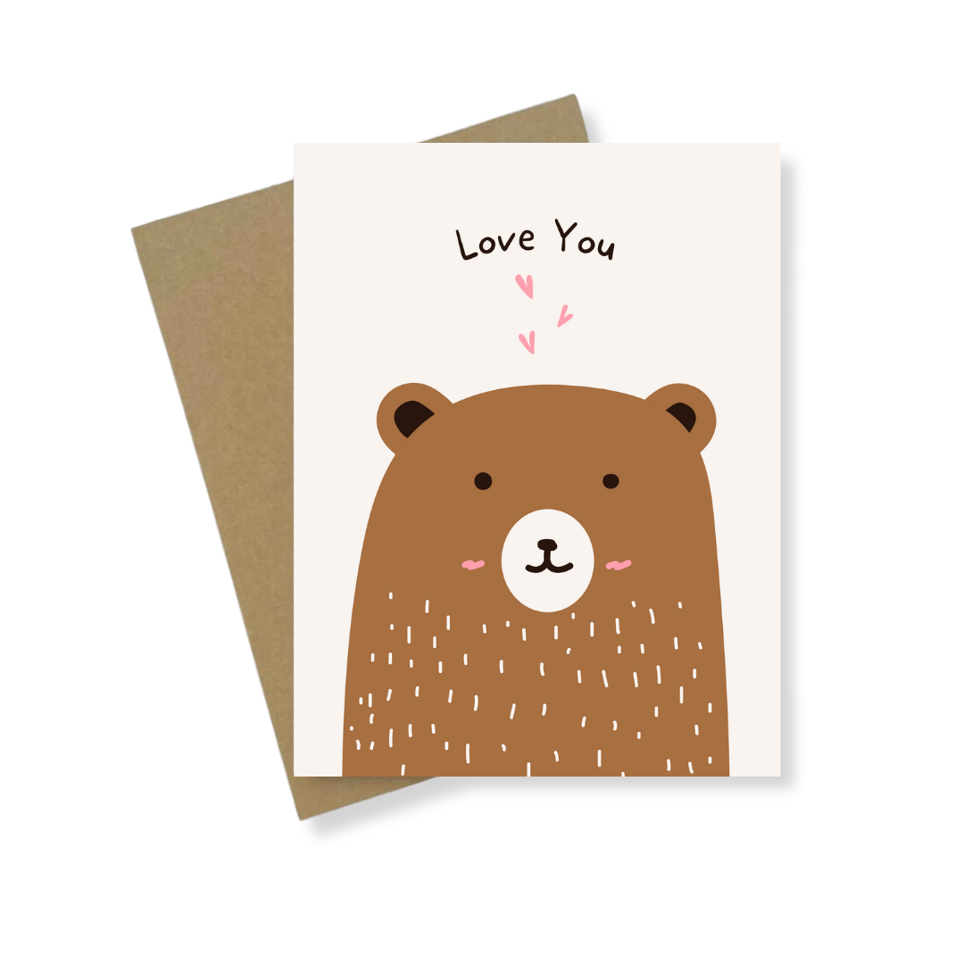 Greeting Card | Love You Brown Bear