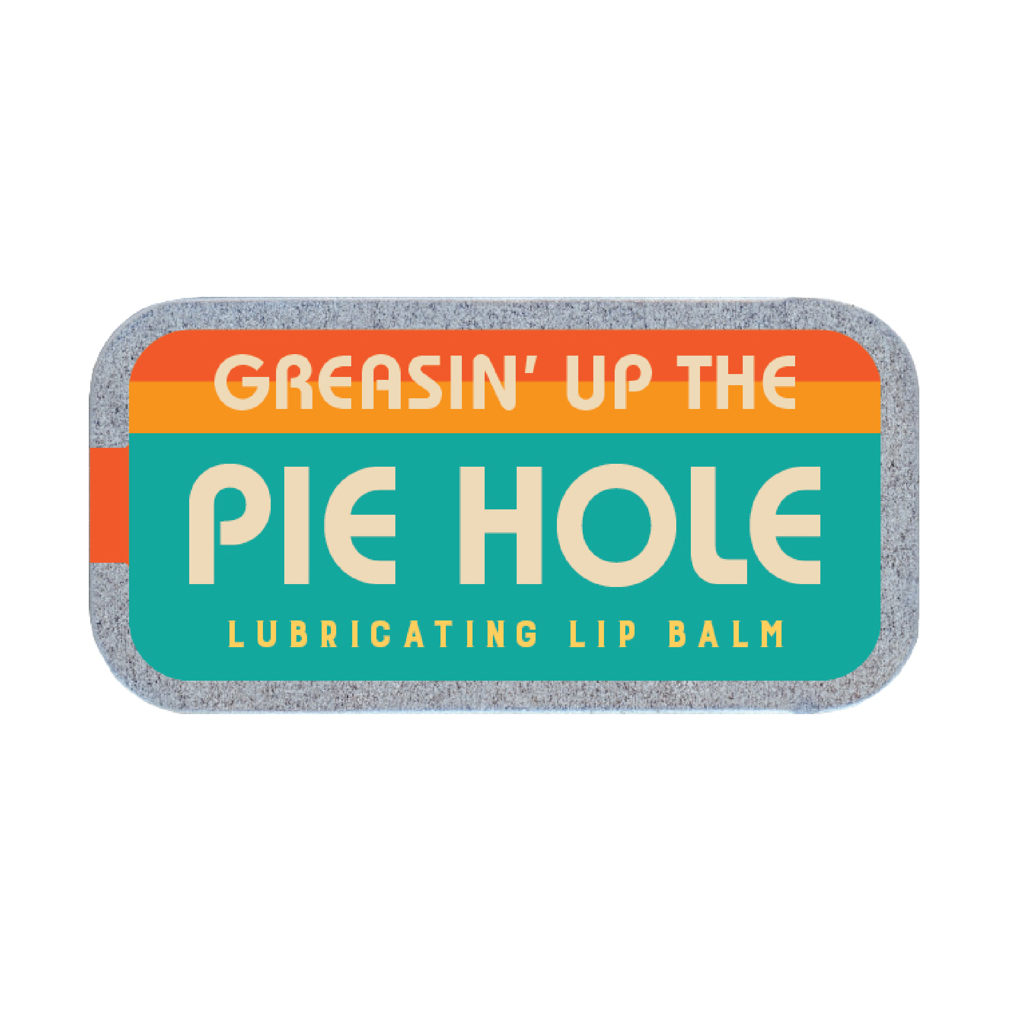 Greasin' Up the Pie Hole Lip Balm | Funny Old School Tin