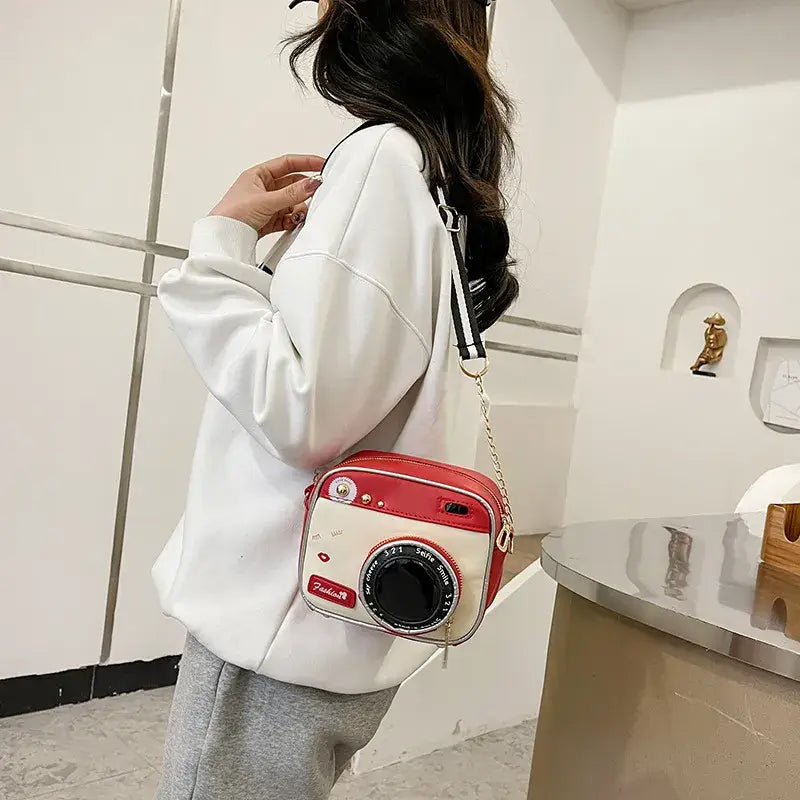 Fun Camera Shaped Handbag Purse