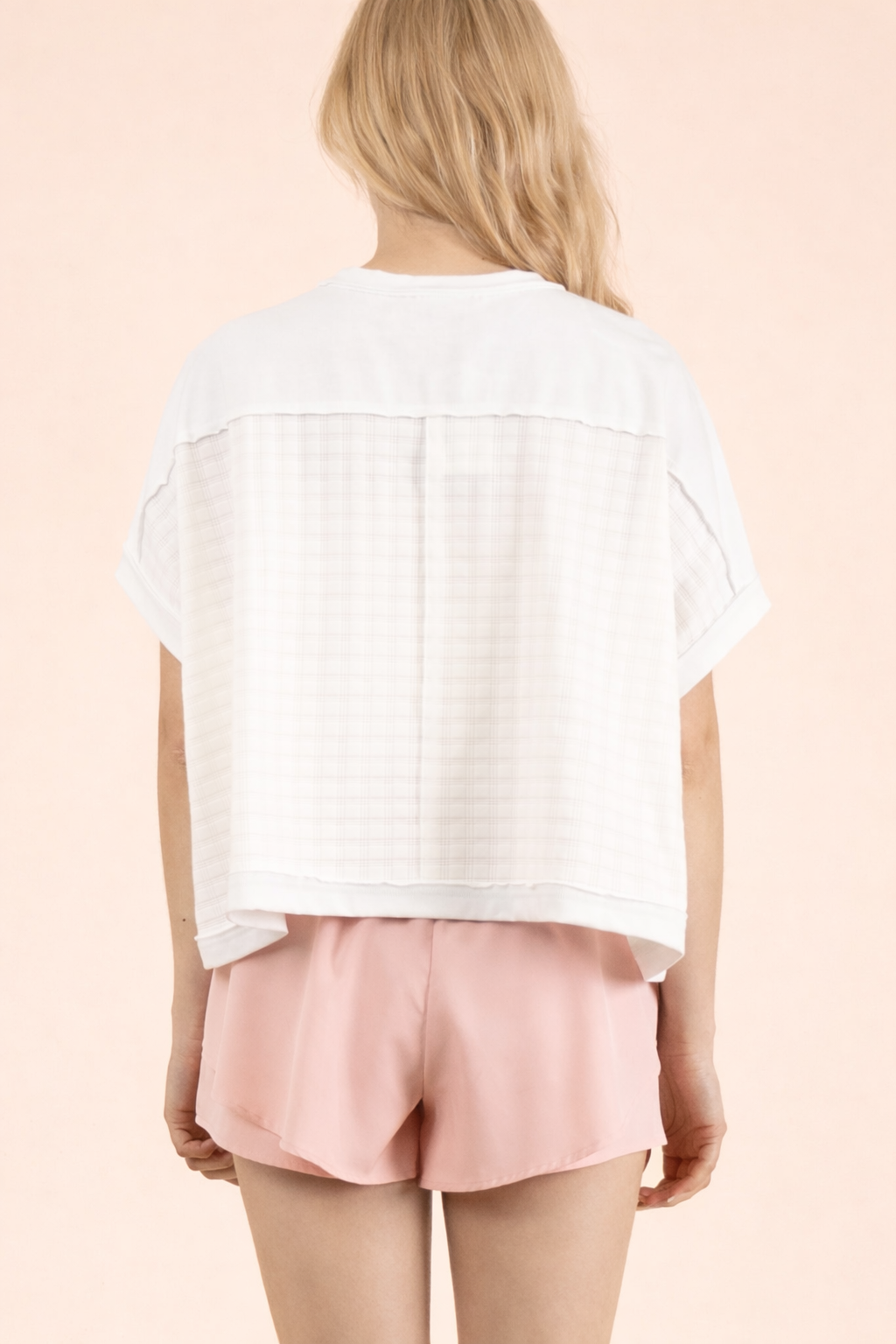 Dolman Sleeve Textured Knit Casual Top
