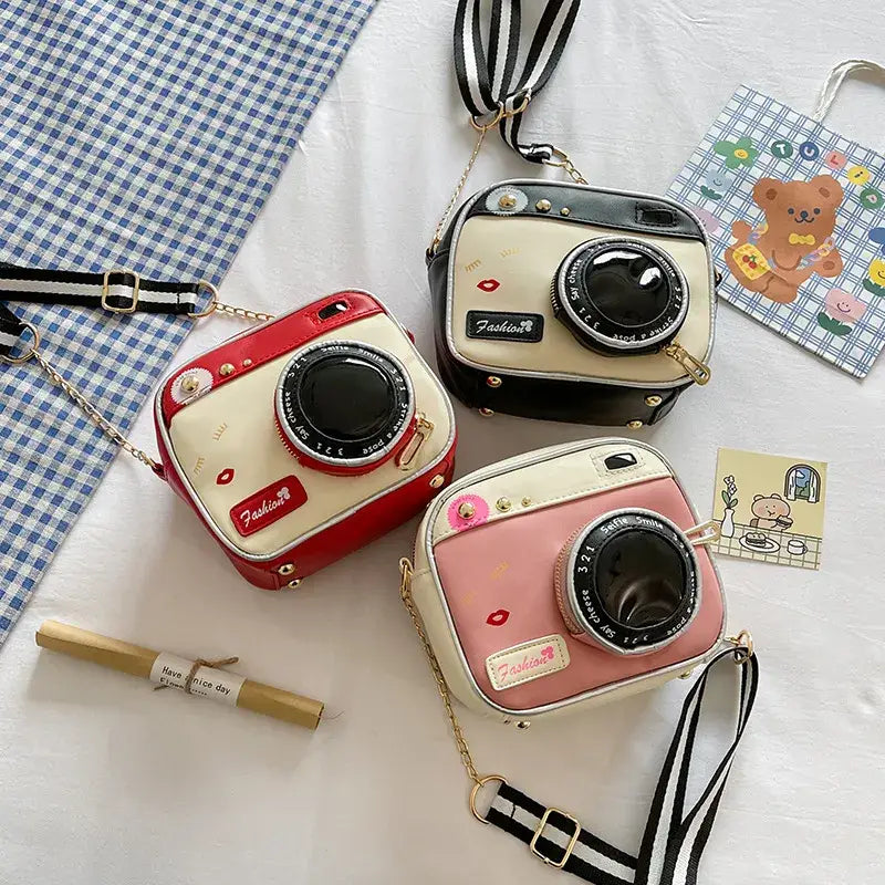 Fun Camera Shaped Handbag Purse