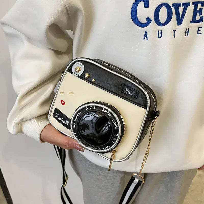 Fun Camera Shaped Handbag Purse