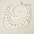 Multi Strand Pearl Statement Necklace