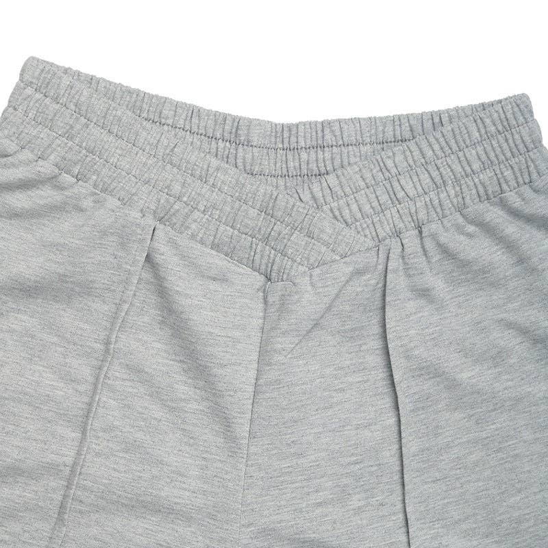Solid Knit Wide Leg Pants High Waist Athleisure