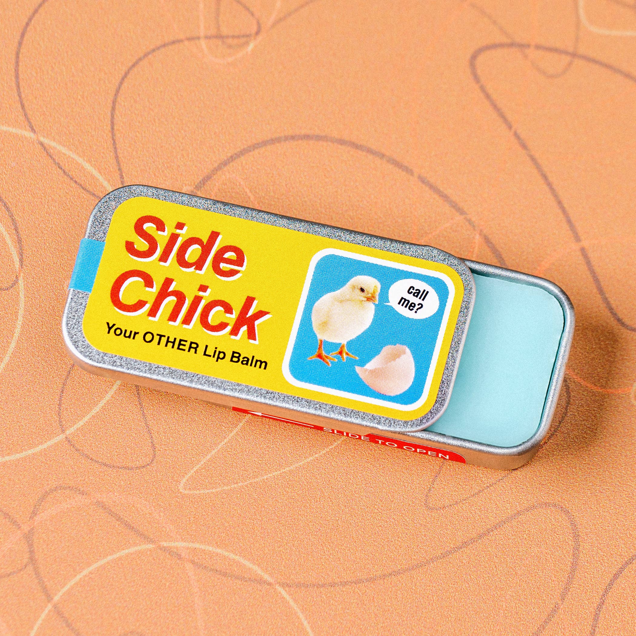 Side Chick Lip Balm | Funny Old School Tin-Blue Rasberry