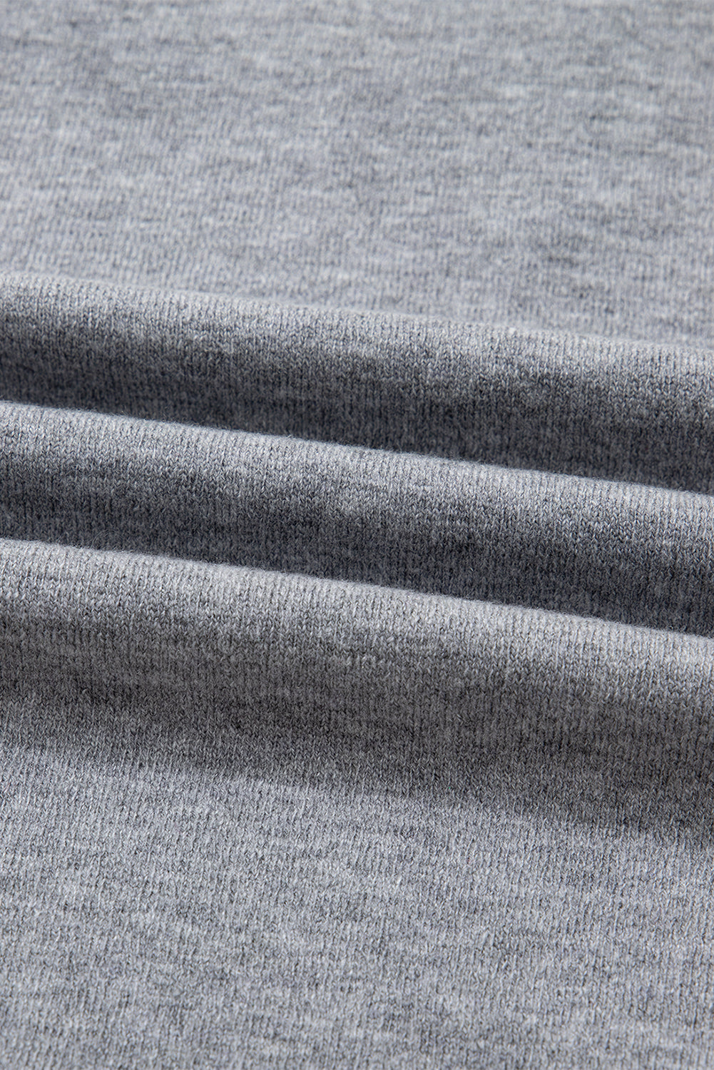 Gray contrast trim v neck varsity sweater