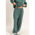 Mineral Wash Elastic Waist Jogger Pants