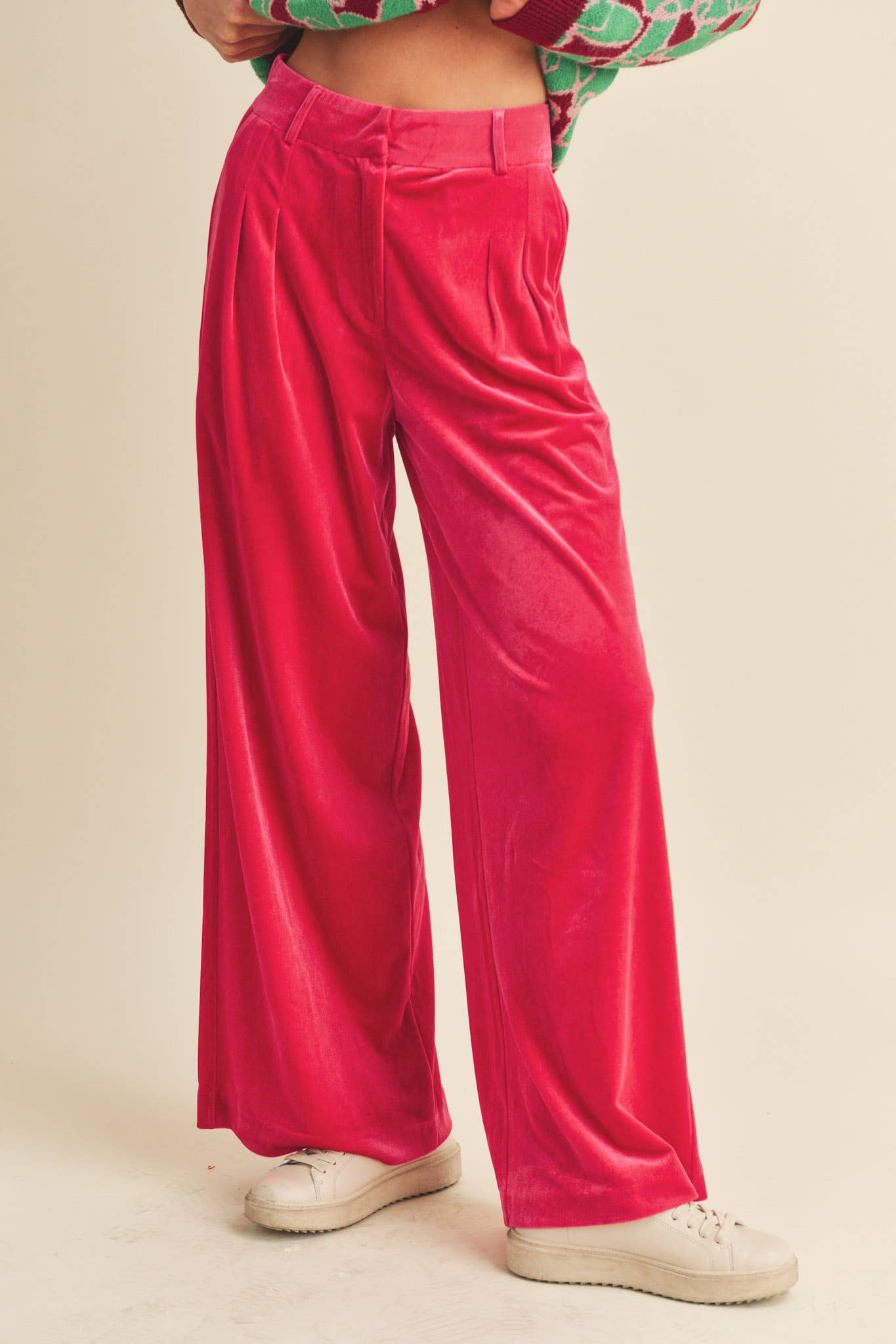 WIDE LEG VELVET TROUSERS MP2503