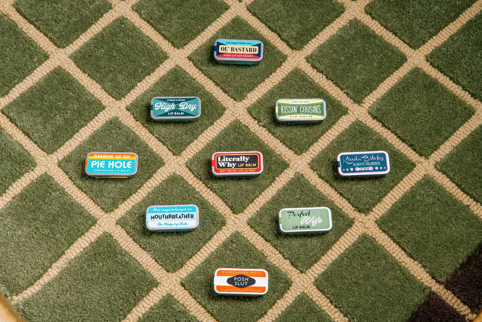 Greasin' Up the Pie Hole Lip Balm | Funny Old School Tin