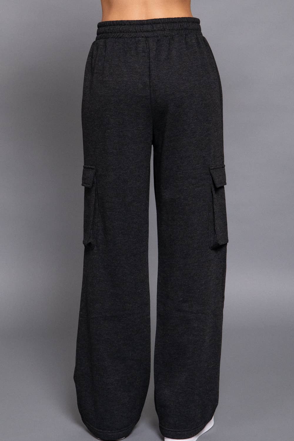 Waist Band Inner Fleece French Terry Cargo Long Pants