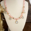 Sugarlight Drops – Beaded Charm Necklace with Crystal Accents