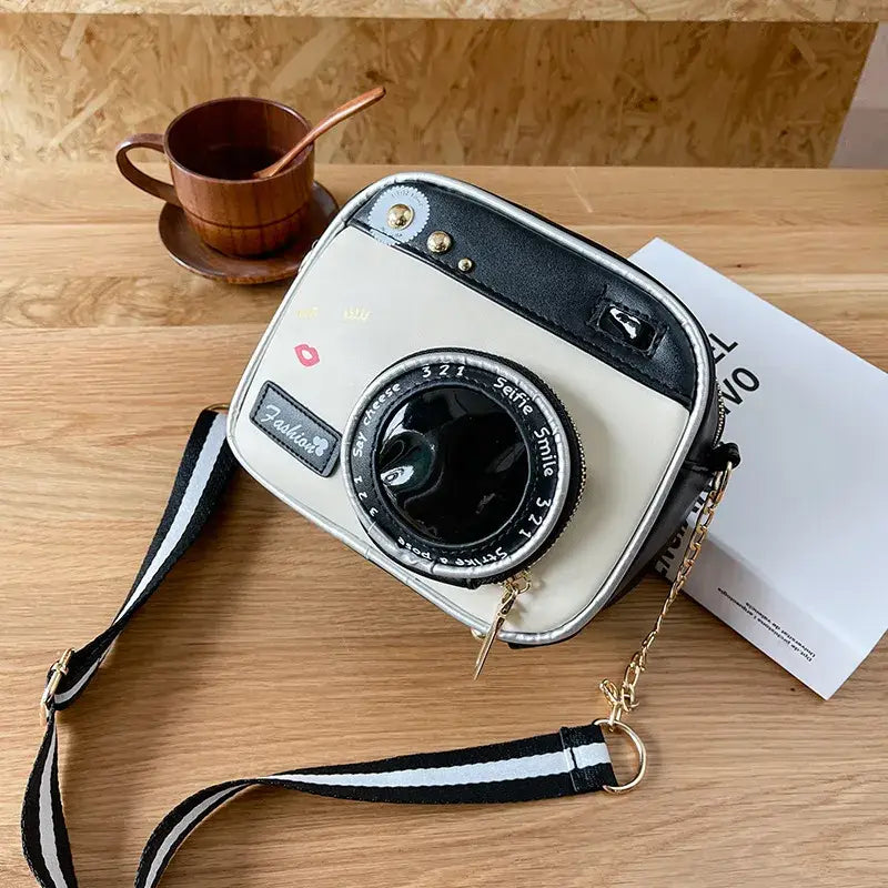 Fun Camera Shaped Handbag Purse